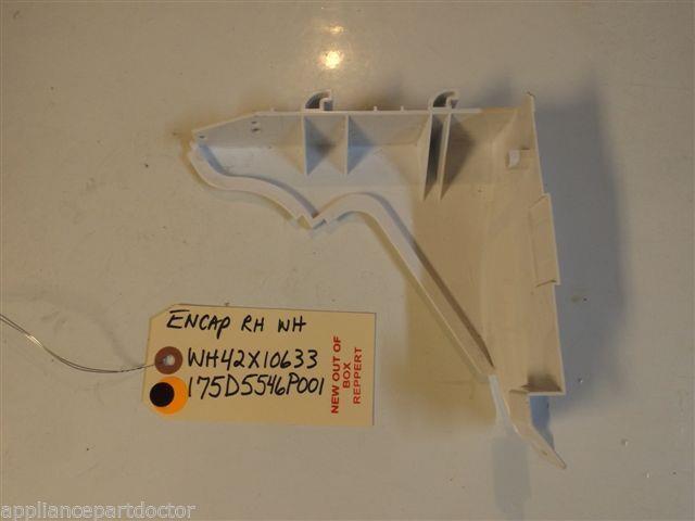 GE Washer WH42X10633 175D5546 POO1 Endcap Rh Wh new w/o box GE Washer WH42X10633 175D5546 POO1 Endcap Rh Wh new w/o box